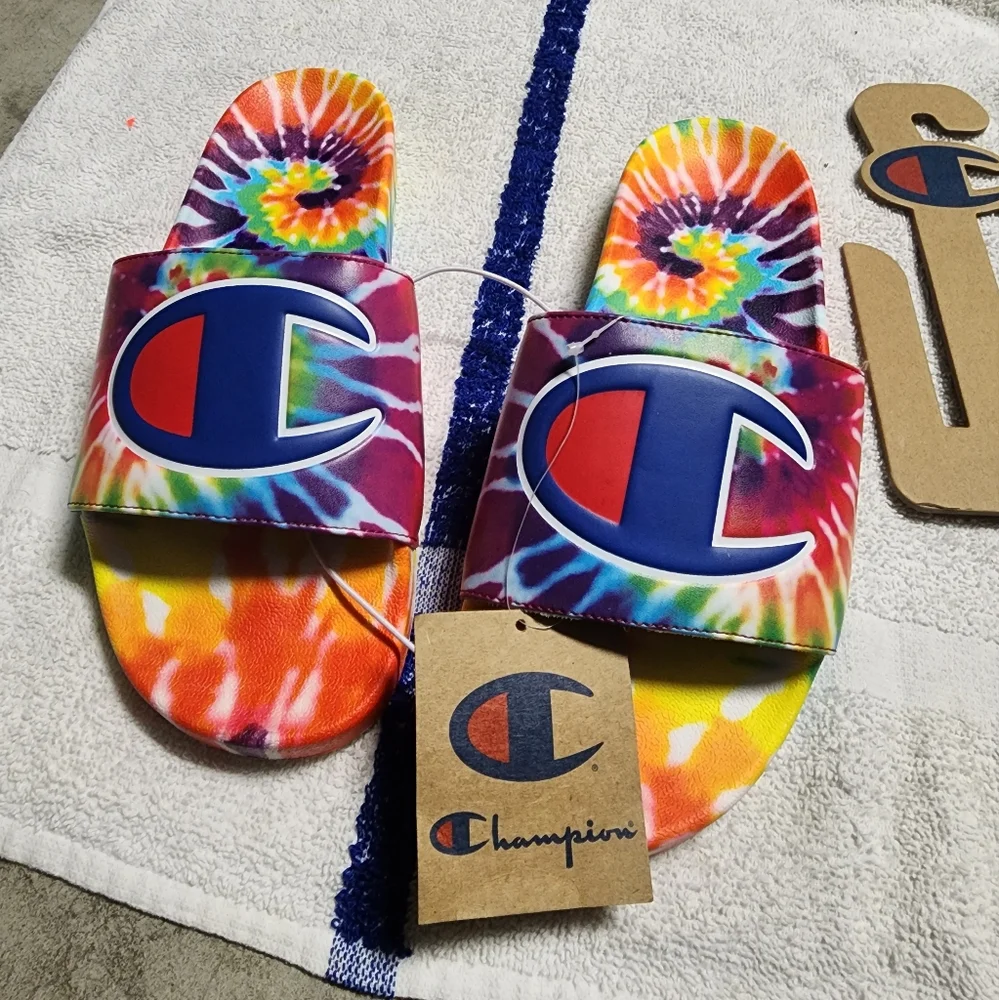 Champion Tie-Dye Slide Sandals - Picture 1 of 5